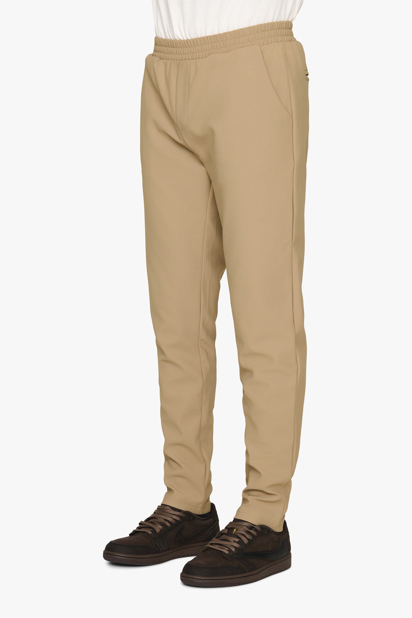 SAAKOUK Technical Pants Lined Khaki Brown