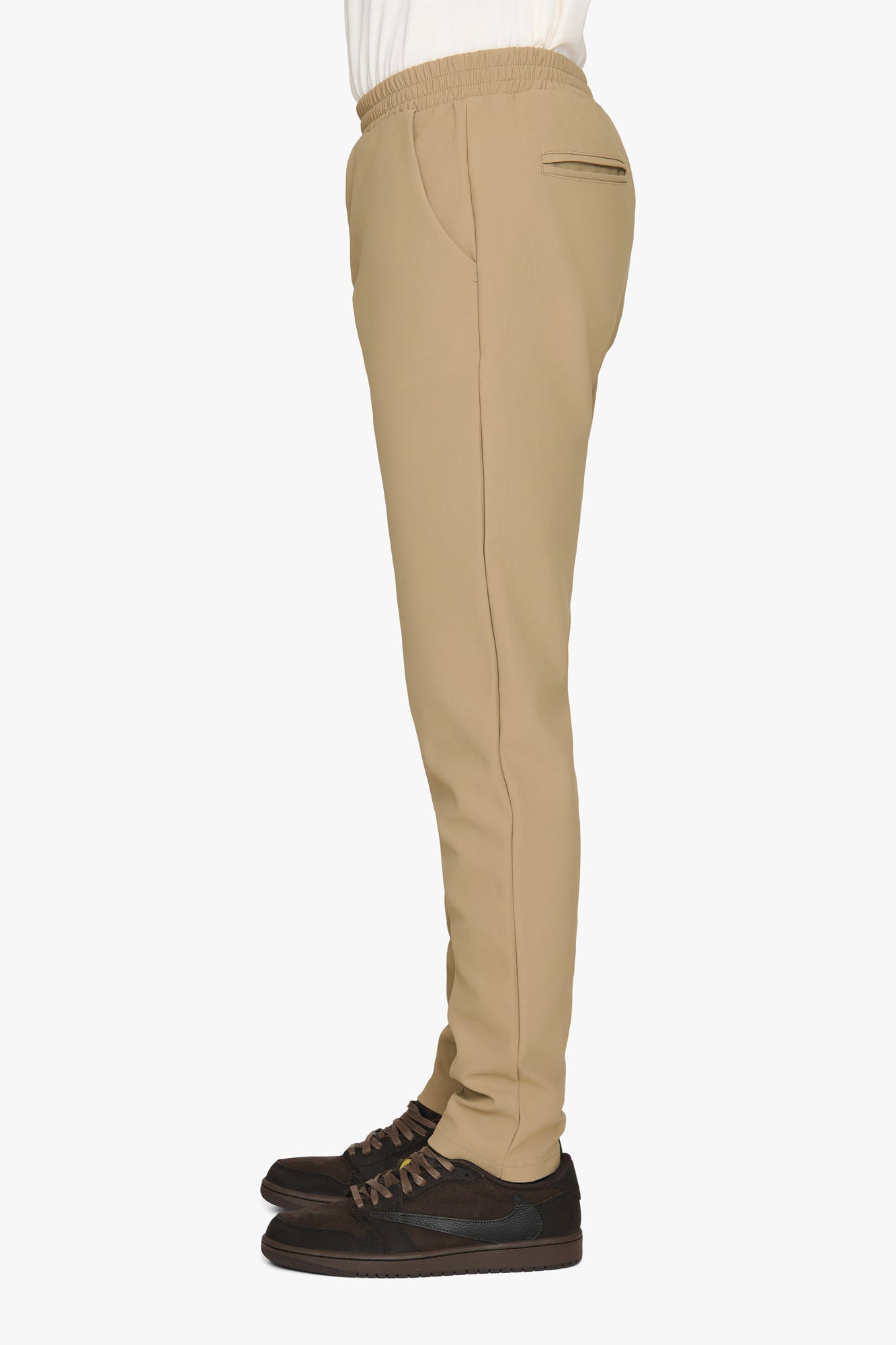 SAAKOUK Technical Pants Lined Khaki Brown