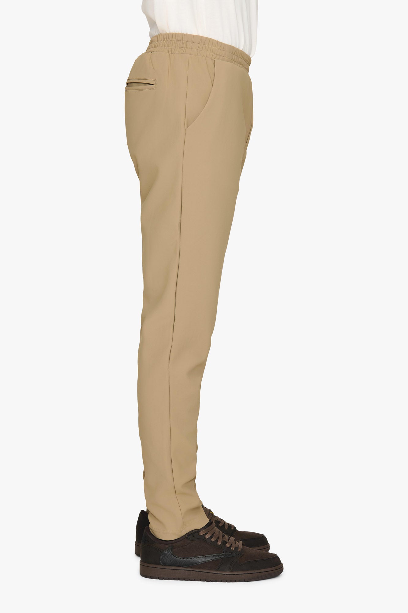 SAAKOUK Technical Pants Lined Khaki Brown