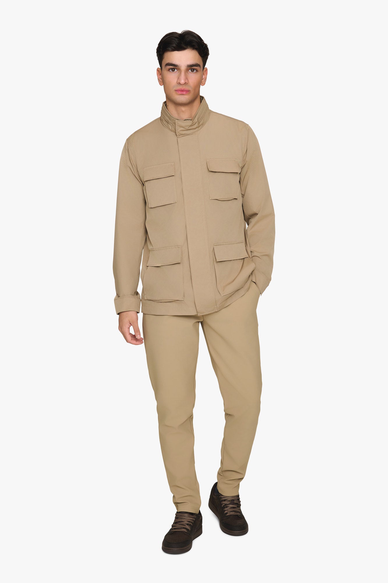 SAAKOUK Lightweight Jacket Khaki Bruin